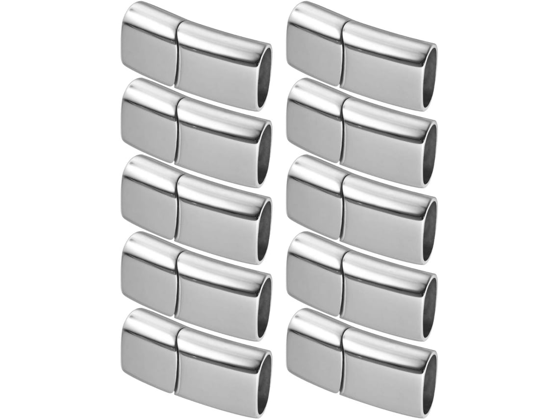Cierre Magnético De Acero Inoxidable 316 De 12x6 Mm Para Pulseras De Mujer, Paquete De 10