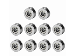 Sistema De Riel De Polea Lineal Con Ranura En V Y Rodamiento De Bolas De 10 Piezas (4x13x6 Mm)