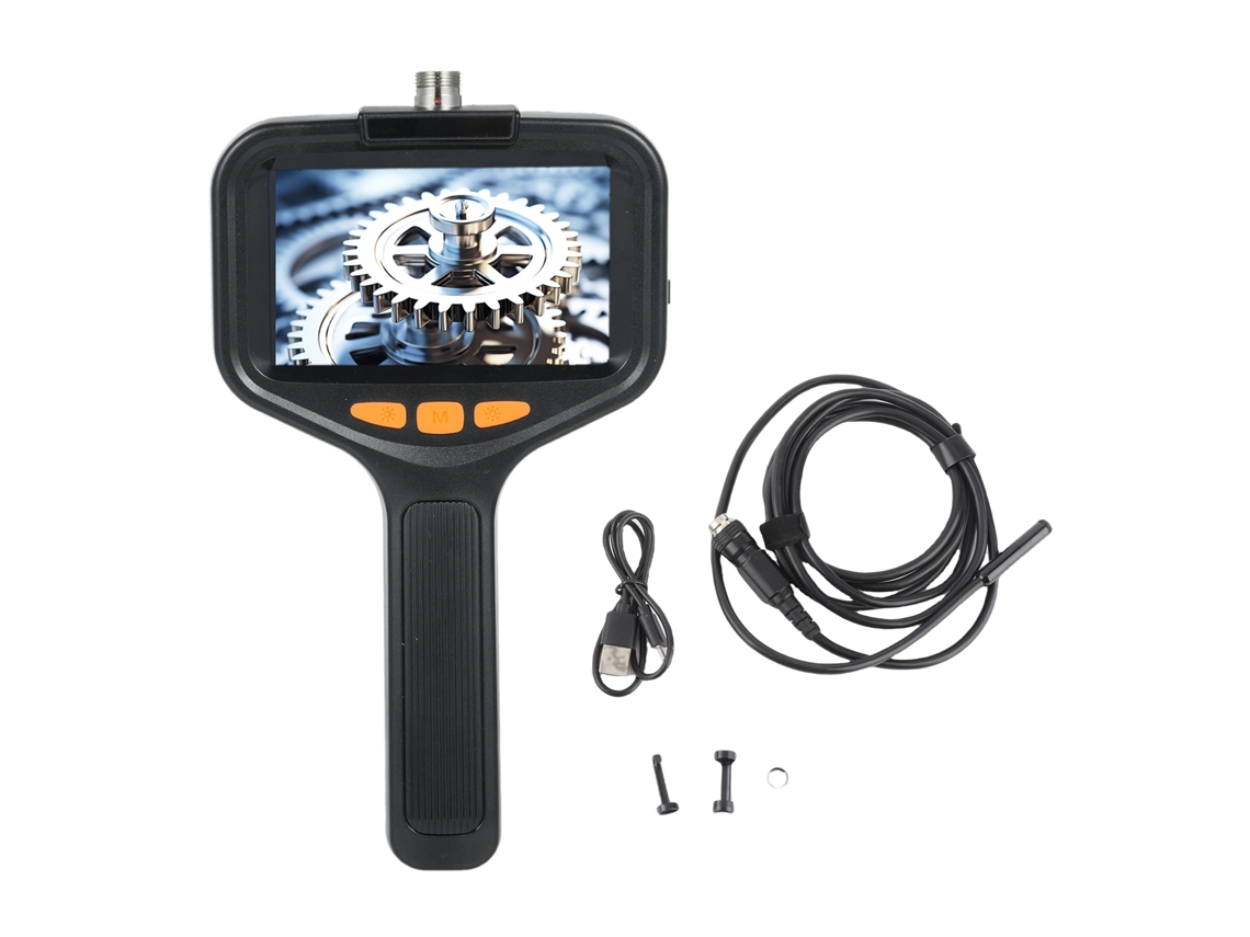 Cámara De Inspección De Doble Lente 1080p, Endoscopio Industrial De 2 M, Ip67 Con 9 Luces Led.