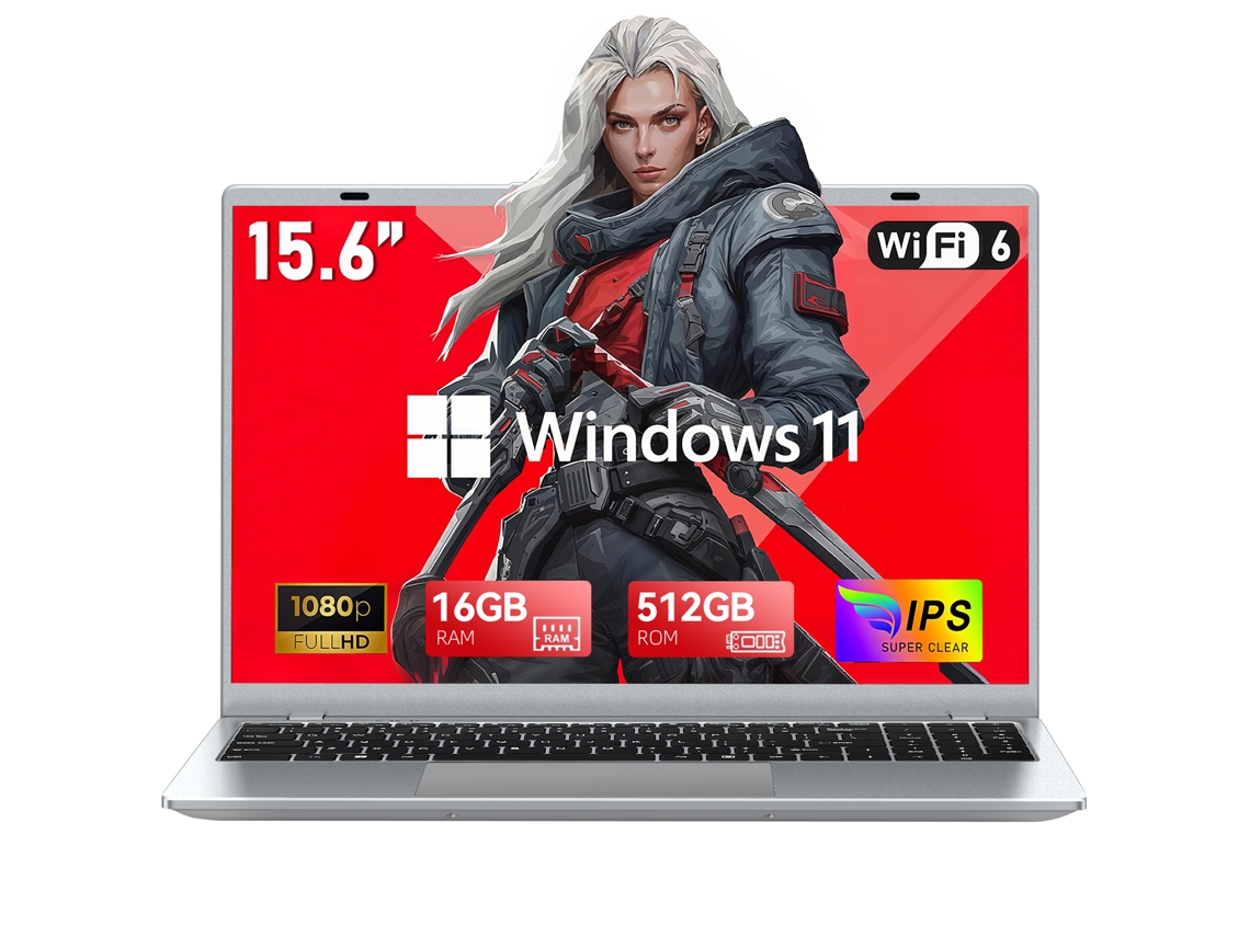 Portátil Vanwin 15.6 Intel® Pentium® Gold 6500y Processor 3.4ghz Ram 16gb 512 Gb Ssd Mouse windows 11 Pro