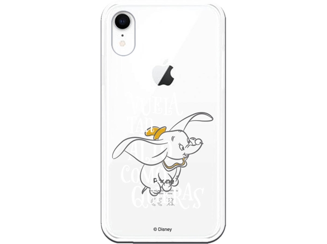 Carcasa iPhone XR DISNEY Dumbo Vuela Gris