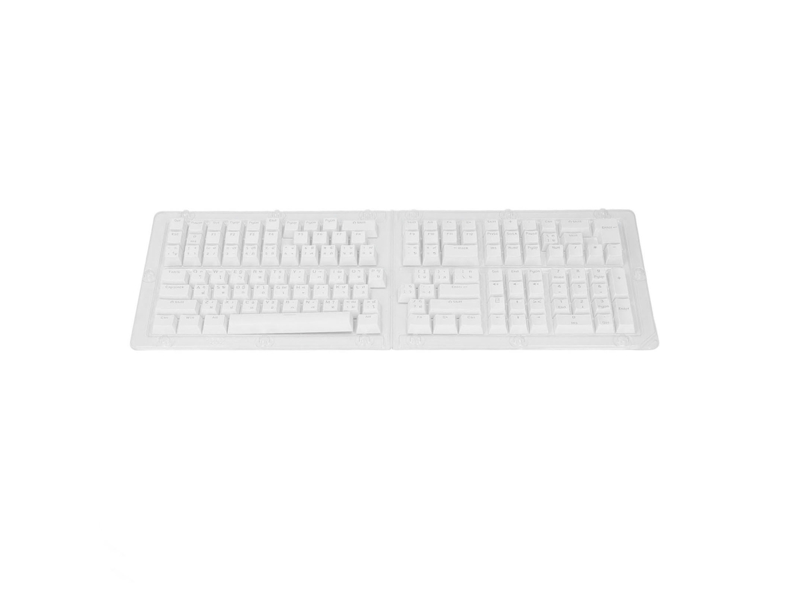 Juego De Teclas Translúcidas Oem De Abs De 132 Teclas Para Teclados Mecánicos Tailandeses - Blanco