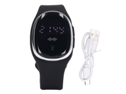 Pulsera Repelente De Mosquitos Ultrasónica Recargable Por Usb Para Mujeres Embarazadas Y Niños - Negra