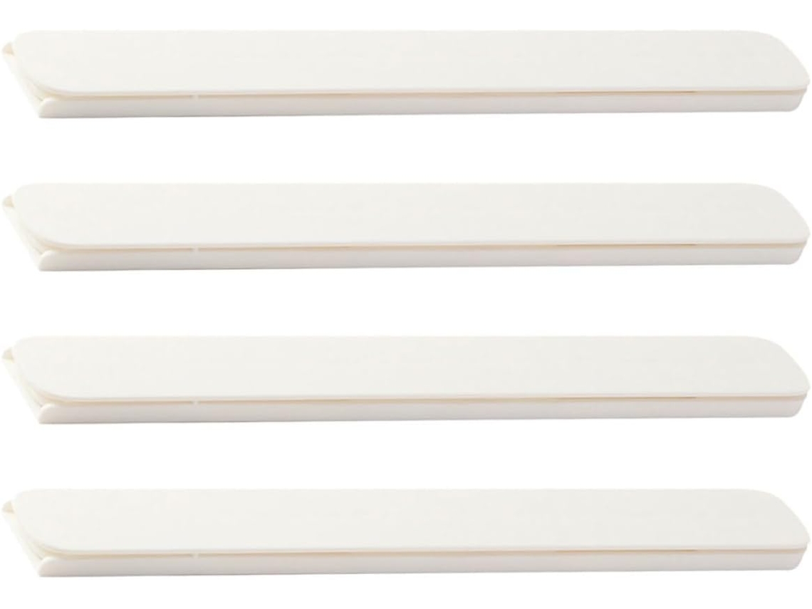 Paquete De 4 Guías De Plástico Blanco Para Cajones, Rieles Resistentes Con Fácil Montaje.