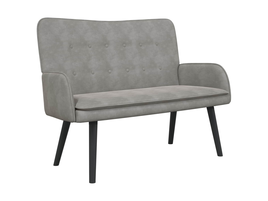 Maison Exclusive - Sofá De 2 Plazas Gris Claro 115 X 61 X 87 Cm