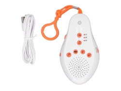 Máquina De Ruido Blanco Con Luz Nocturna Suave 3 Velocidades De Temporizador Control Por Voz Promueve Sueño Naranja
