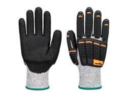 Guante De Nitrilo Esponjoso Impact C13 - Protección Y Comodidad Gris Negro / Xs