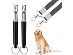 Apito De Cachorro, 2 Pacotes Ultrassônico Cão Apito Treinamento Para Parar De Latir Para Cães, Registrar Treinamento, Apito De Cão Silencioso Pro