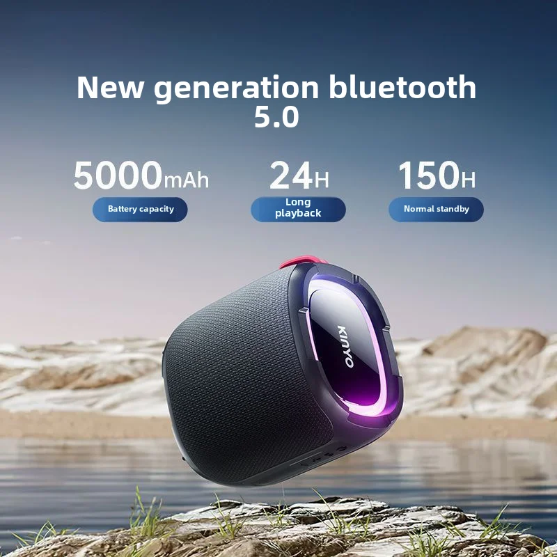 Altavoz Bluetooth portátil impermeable de 70 W con subwoofer, ideal para exteriores, columna de sonido para cine en casa y centro de sonido. Viewleaf