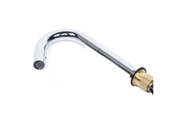 Grifo automático con sensor, latón, acabado cromado, agua fría, gris claro, OEM