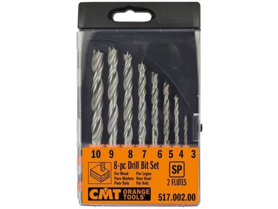 Estuches de 8 Brocas Helicoidales CMT ORANGE TOOLS Hss Z=2 - 517.002.01