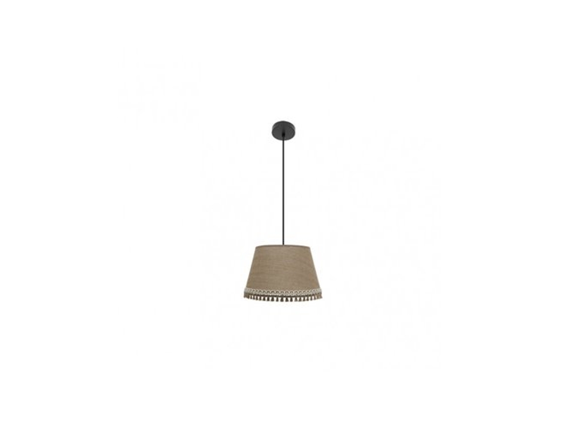 Lámpara colgante Ada 1xe27 Negro/arena Regx40x40 Cm Fabrilamp