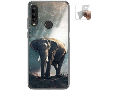 Carcasa Alcatel 1SE 2020 TUMUNDOSMARTPHONE Elefante Multicolor