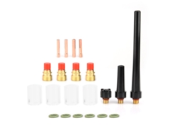Kit De Lentes De Gas Para Soldadura Tig, 21 Piezas, Vaso De Vidrio Pyrex N.° 10 Wp-9/20/25