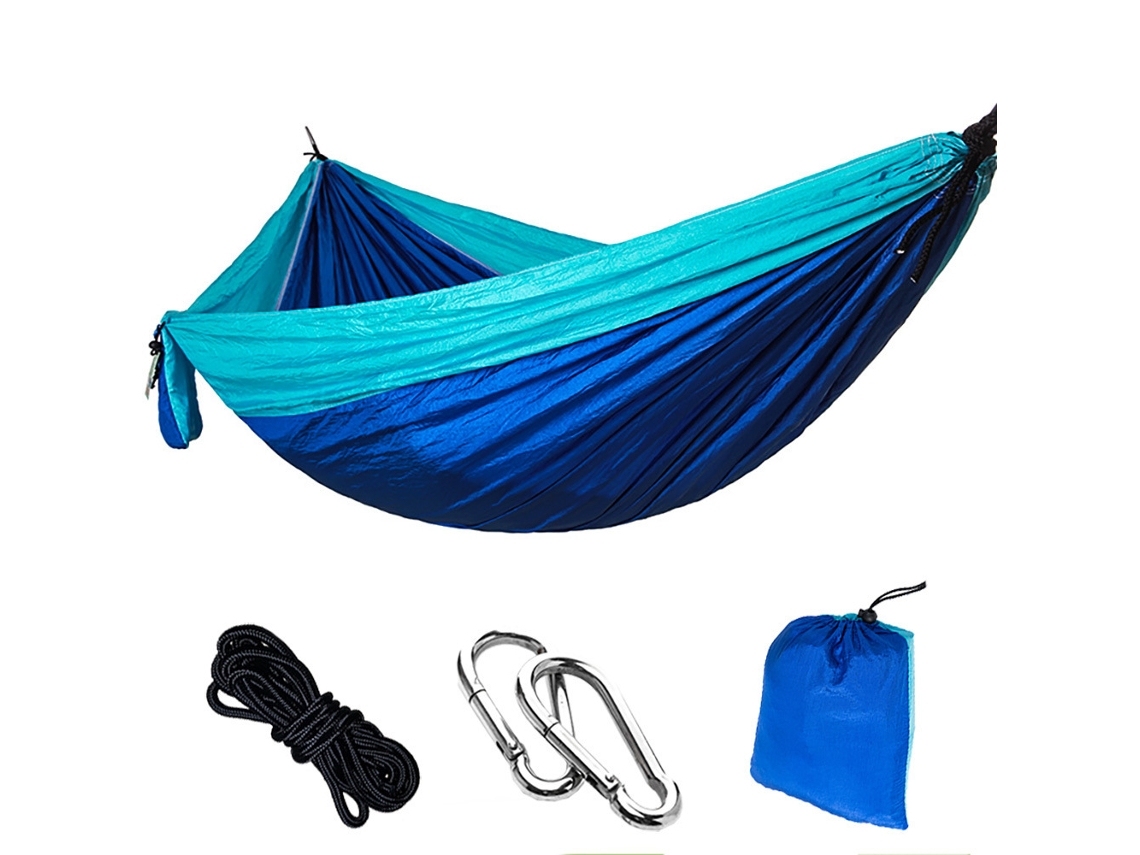 Hamaca sencilla Eifson con cuerda, 300 x 200 cm (azul cielo)
