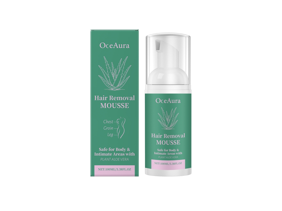 Espuma depilatoria suave con aloe vera