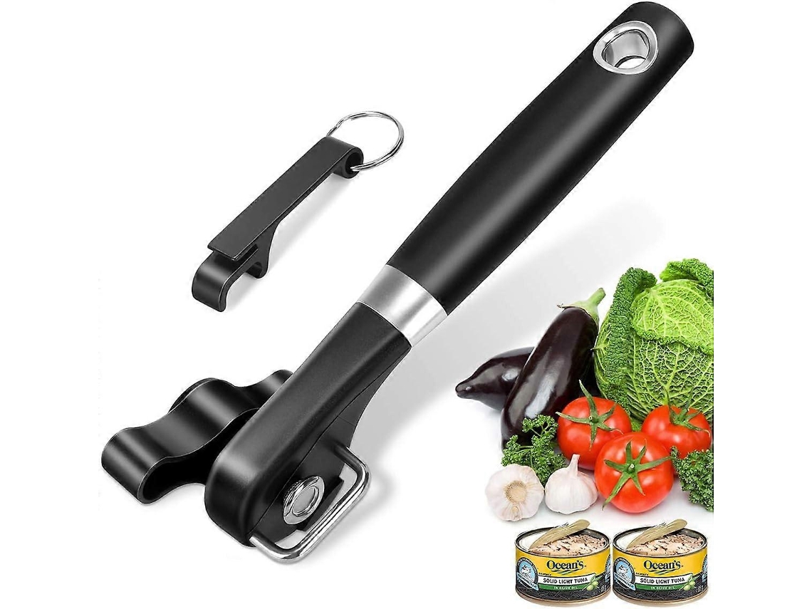Abrelatas manual de seguridad para cocina. Abrelatas sin bordes afilados. Mango ergonómico. Nostalgia88