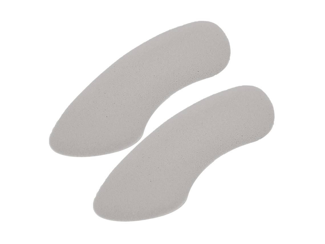 1 Plantilla acolchada suave para talón, autoadhesiva, para proteger el tacón alto (gris)
