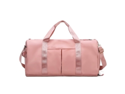 Maleta De Viaje De Mujer Para Fitness Gimnasio Separación Seca Mojada Compartimento Zapatos Maleta Rosa (40x21x20cm)