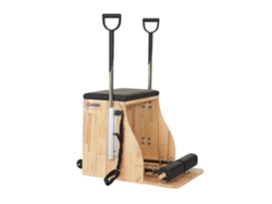 Silla De Pilates Cuore Pilates – Estructura En Madera Maciza, Acolchado Eva Alta Densidad, Tapizado Negro Lavable