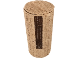 Cesta Papel Higiénico Resistente Deformación Elegante Ratán Portátil Capacidad 3 Rollos Baños Hogares