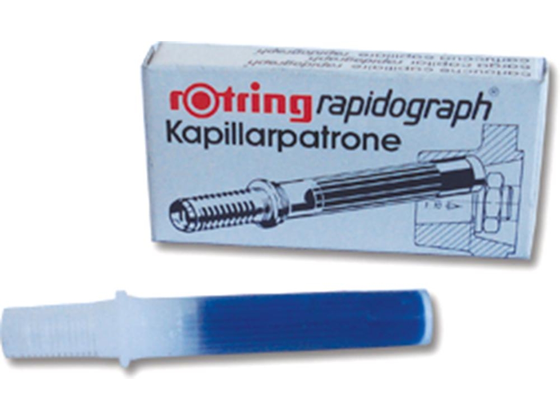 Cartucho Tinta Rotring 1 10 Azul Caixa 3Un