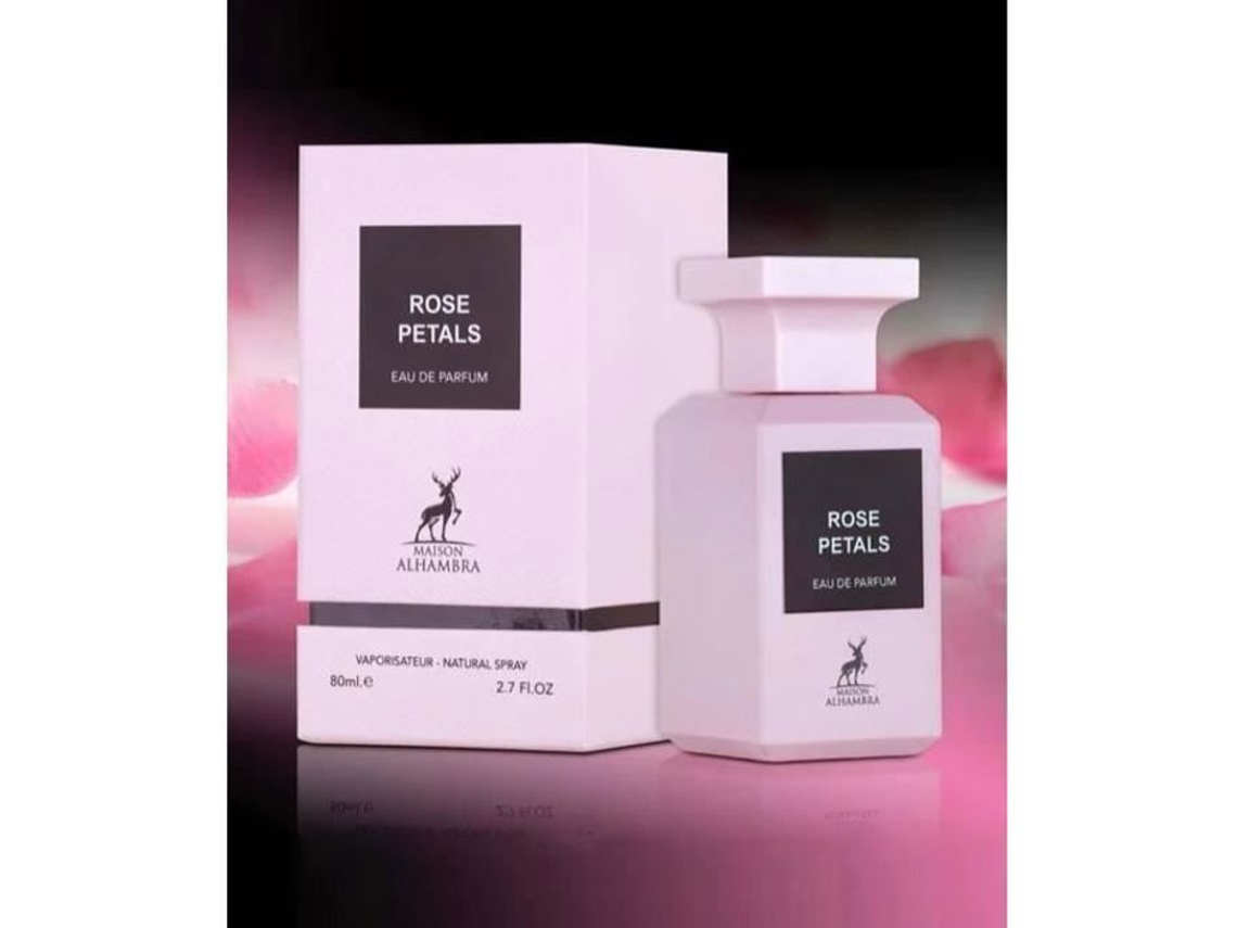 Eau de Parfum Rose Petals 80Ml de Alhambra Arabian Fragrance From Dubai Para Mujeres Notas de Pachulí Pimienta de Sichuan BUSINESS SQUARE