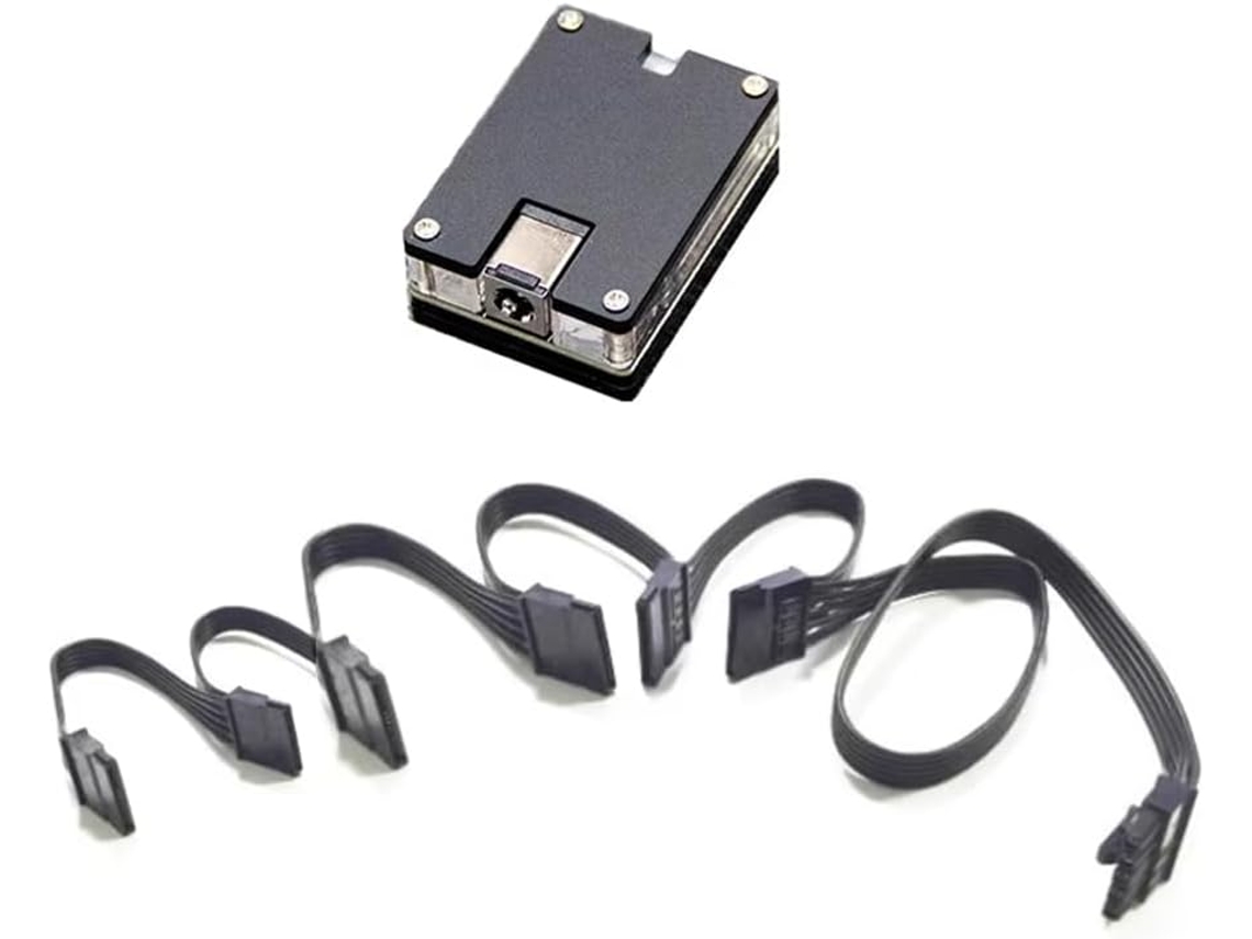 Módulo De Alimentación Para Disco Duro Dc5525 De 12 V A 5 V Para 6 Sata