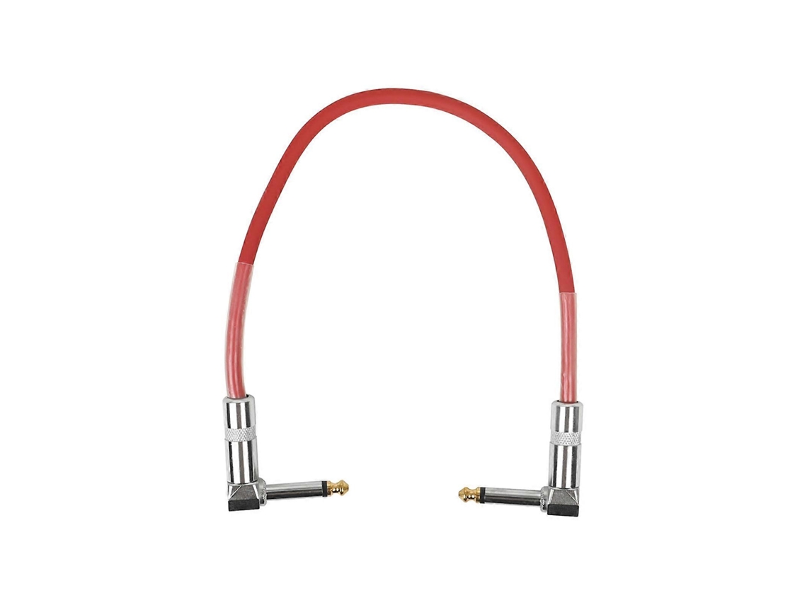 Cables de pedal de efectos de guitarra en ángulo recto de 6,35 mm con LALAMOLI