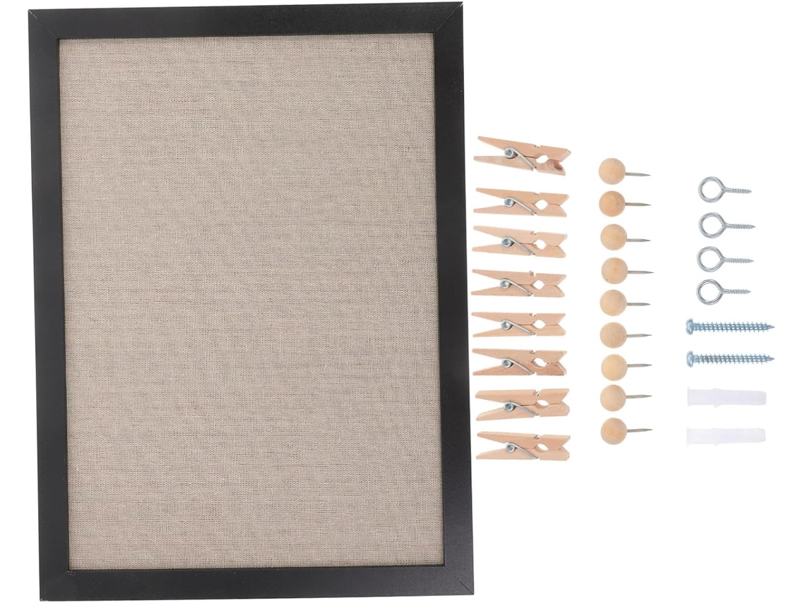 Tablero De Corcho Para Pared, Pequeño Tablón De Notas Para Oficina Con Chinchetas, Reutilizable