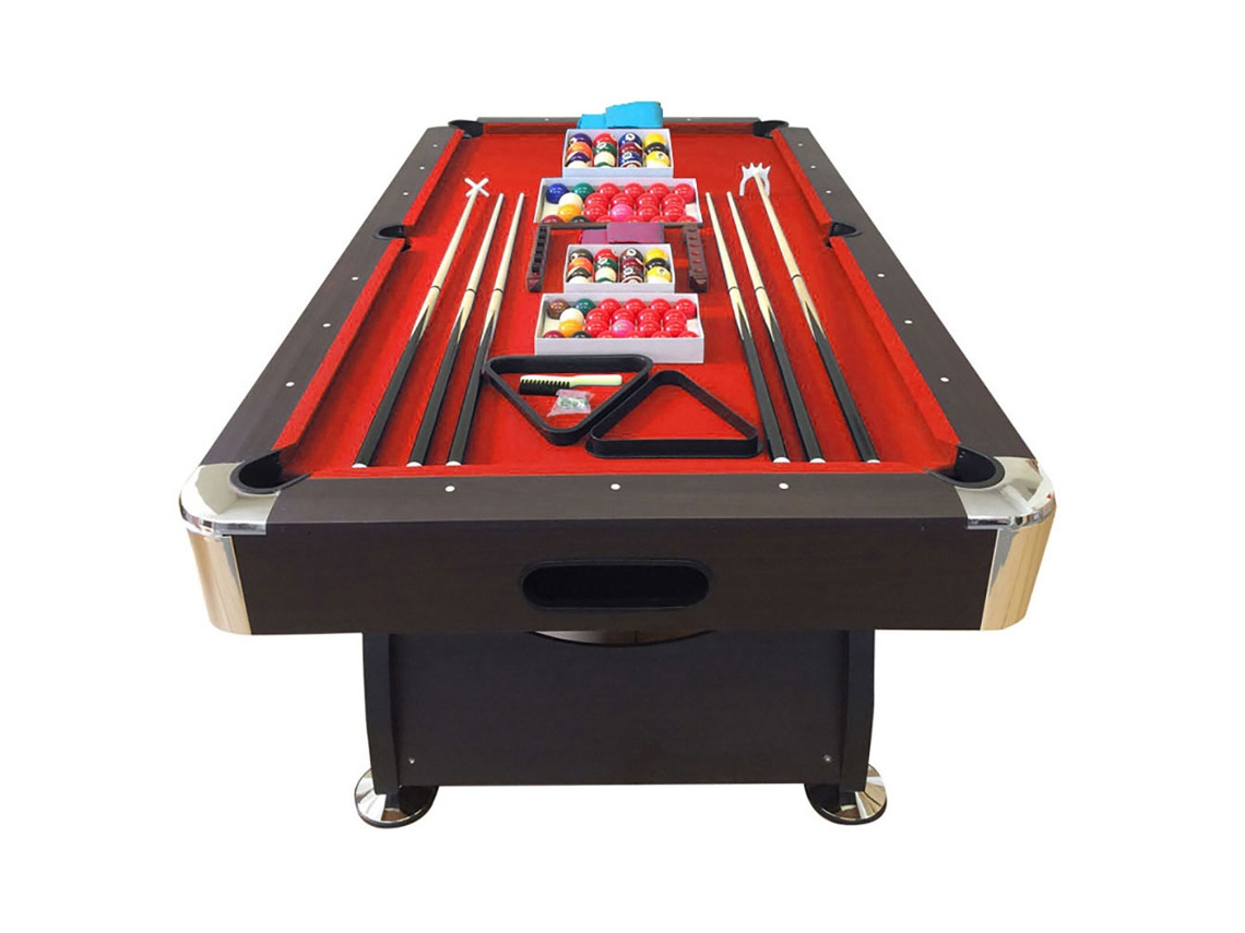 Mesa de Billar de 8 Pies Completa con Accesorios – Viper Red