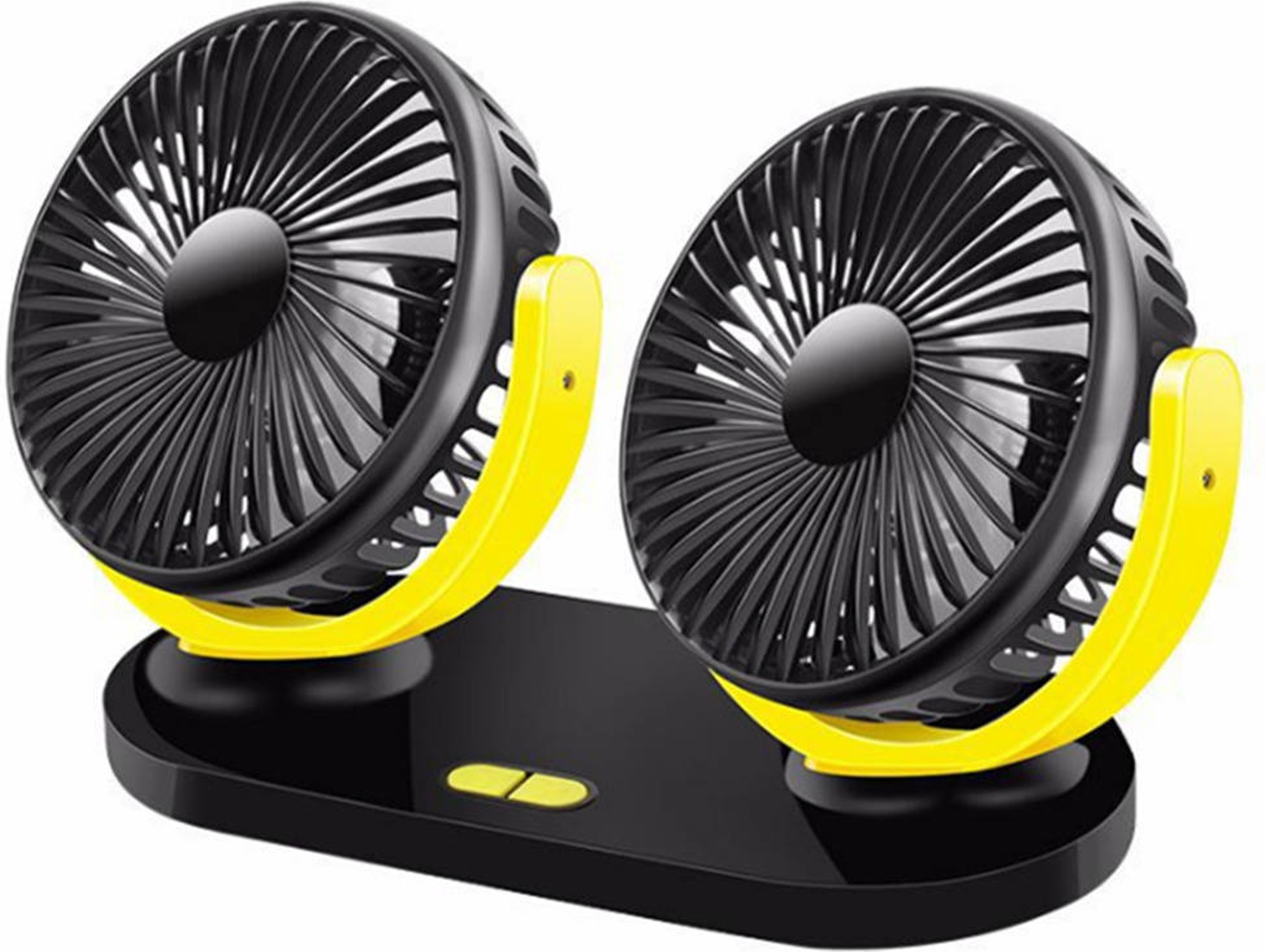Ventilador Portátil WJS Two Heads Negro