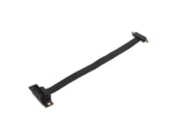 Cabo De Extensão Pcie 3.0 1x Com Ângulo De 90 Graus Duplo Adaptador Riser Flexível 30cm