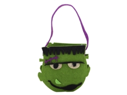 Bolsa de regalo de lona con forma de calavera de Halloween