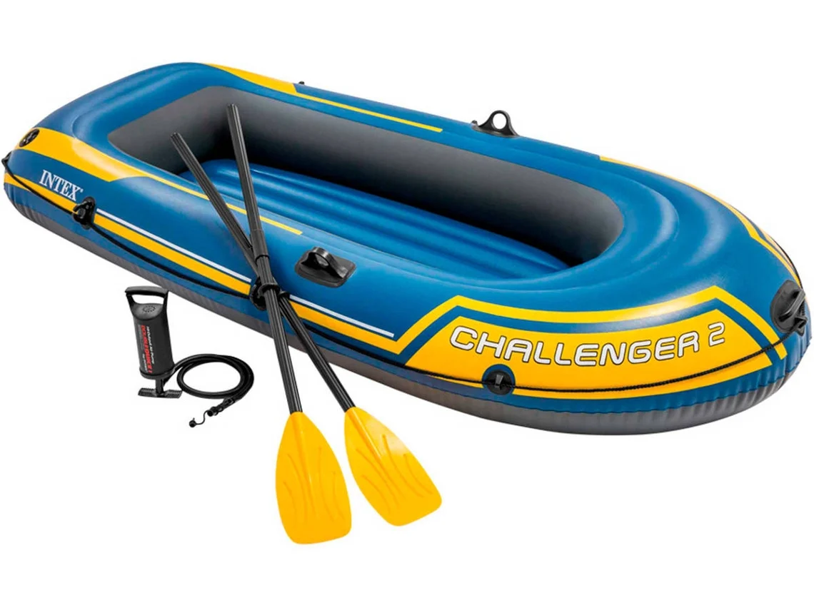 Barco hinchable INTEX challenger 2 & remos - (236x114x41 cm)