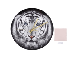 2026-reloj De Pared Redondo De Acrílico Con Patrón De Tigre Decoración Para Oficina Hogar Sala