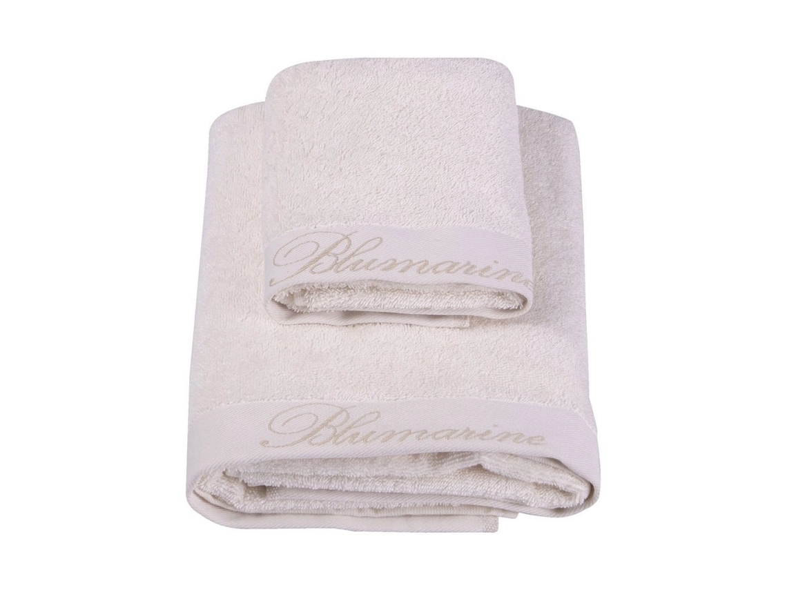 Set Asciugamani 5pz Blumarine Home Spa In Algodón Idrofilo – Color Marfil