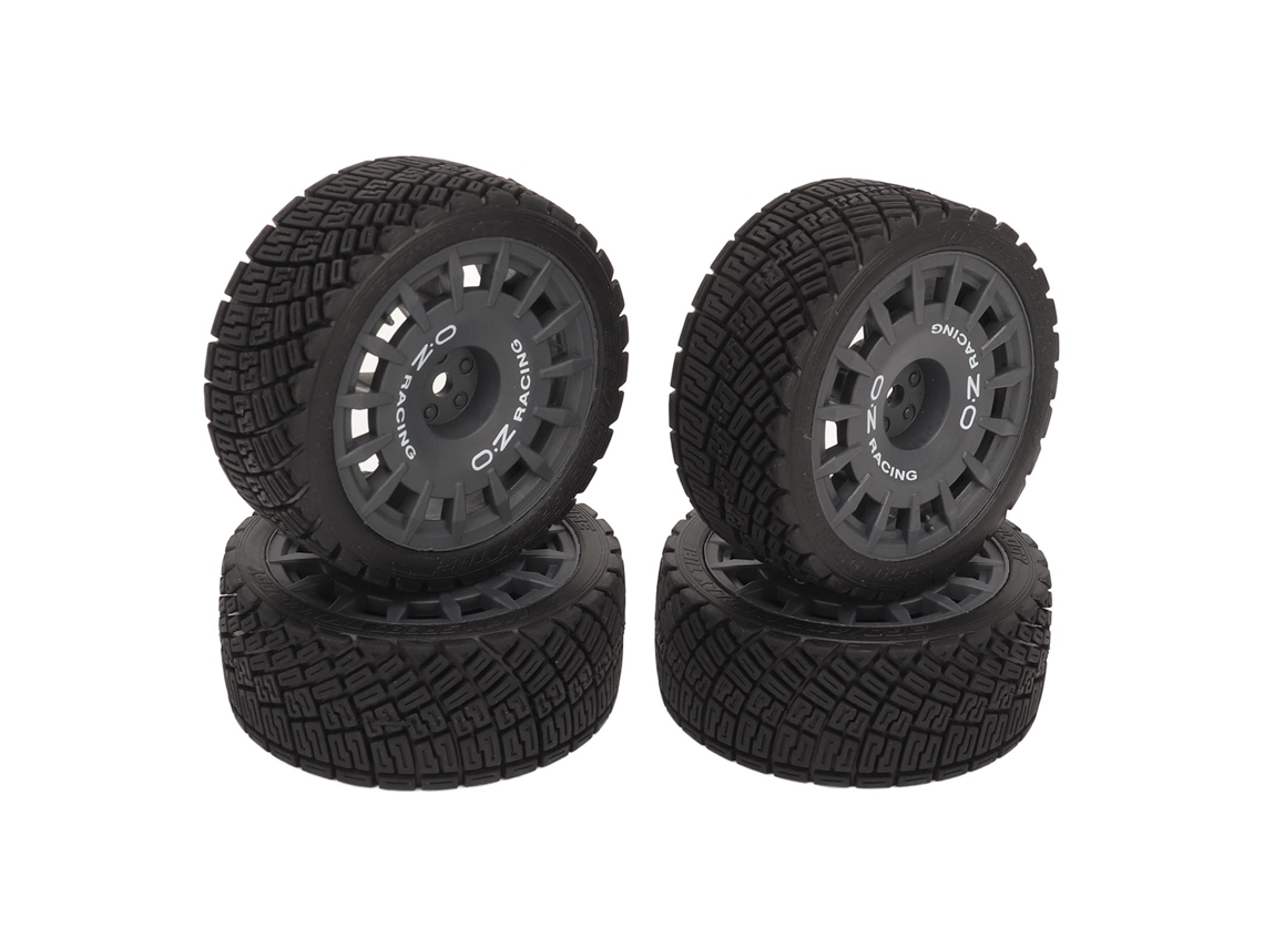 Mali pneus de Borracha para Carro Rc 1/10 com Alta Resistência Ao Desgaste para Tamiya e Hsp Rodas de Drift Preto 4 Unidades