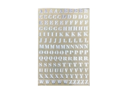 Pegatinas de epoxi metálico, yeso, vela, aromaterapia, 26 letras, números, pegatinas, combinación de palabras, pegatinas para decoración de uñas Hengrongshen
