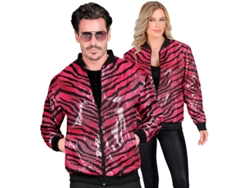 Bomber Moda animal print a rayas fucsia para adulto