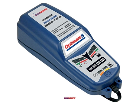 Cargador de Batérias de Motos TECMATE Optimizado 5 Azul