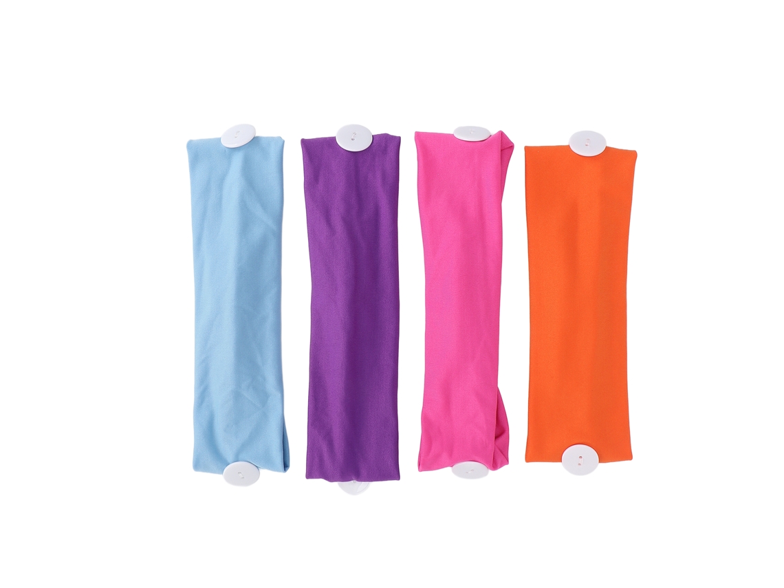 4pcs Cintas De Cabello Para Mujer Elásticas Transpirables Absorbentes De Sudor Para Yoga, Deporte Y Maquillaje Tz77-2
