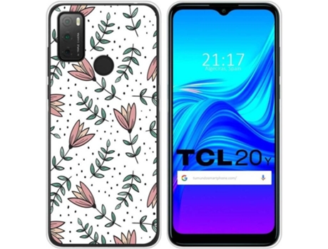 Carcasa TCL 20Y TUMUNDOSMARTPHONE Dibujos Transparente Flores 01 Multicolor