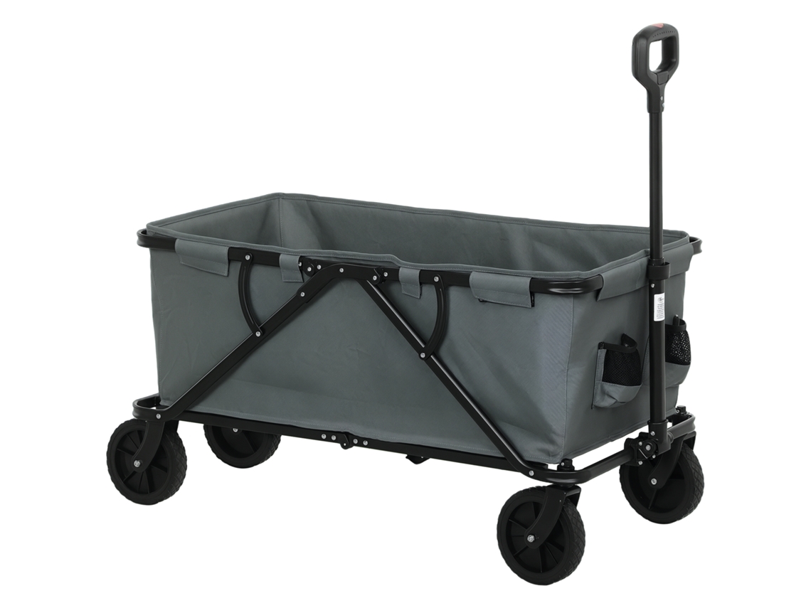 Carro Jardín Plegable 160l 120 Kg Lona Desmontable