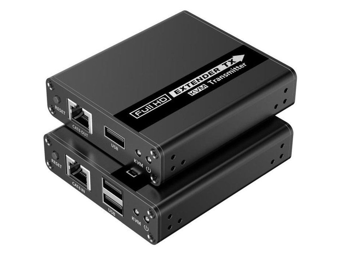 Extensor HDMI KVM Premiumcord 4k y Full HD 1080p hasta 70 m con transmisión USB