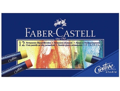 Lápiz de Color FABER-CASTELL Pastel Oil (Multicolor - Pastel Óleo - Multicolor - 12 Unidades)