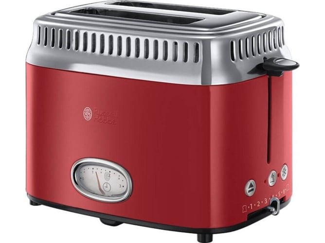 Tostadora RUSSELL HOBBS Retro 21680-56 (Rojo- 1300 W)