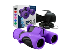 Prismáticos portátiles de alta definición 8x21 para niños - Morado + Negro CHENNNLS