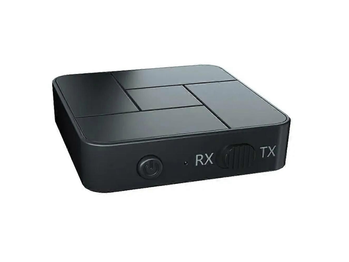 Transmisor y receptor Bluetooth 5.0 2 en 1 con aptX y adaptador de audio inalámbrico de baja latencia para televisores, teléfonos inteligentes, computadoras portátiles y auriculares.