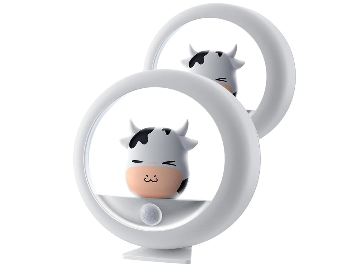 Luces nocturnas LED con sensor de movimiento para niños, recargables por USB, para dormitorio infantil, baño, inodoro, color blanco, Facpoet